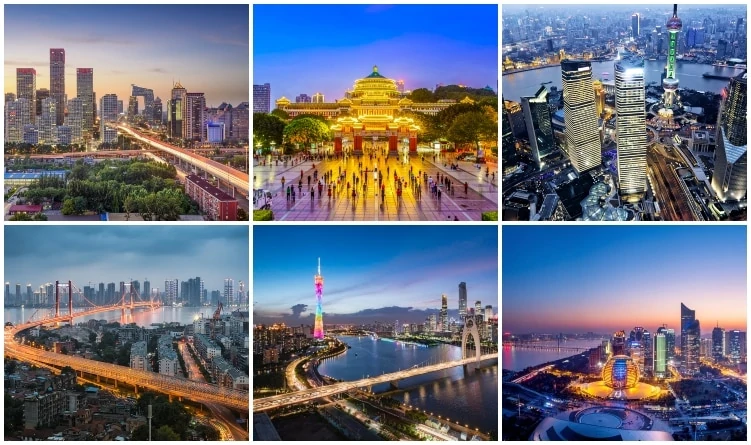 cities to visit in china